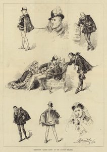 Queen Mary di Tennyson, al Lyceum Theatre da Frederick Barnard